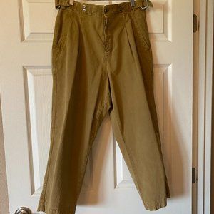 Anthropologie Utility Pants with Buckles and Button Fly, size 32